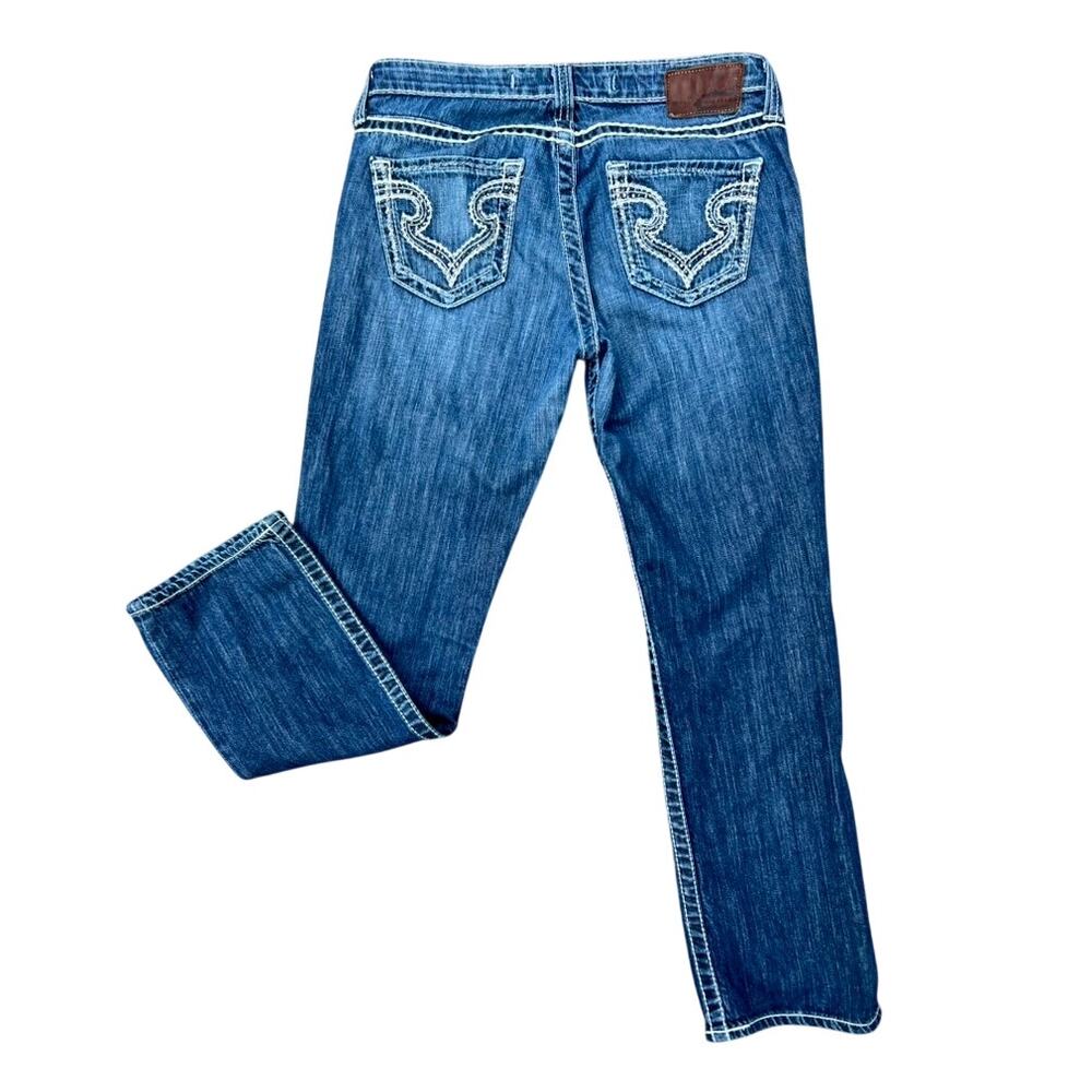 Big Star Maddie mid rise straight cropped jeans size 28x27.5
